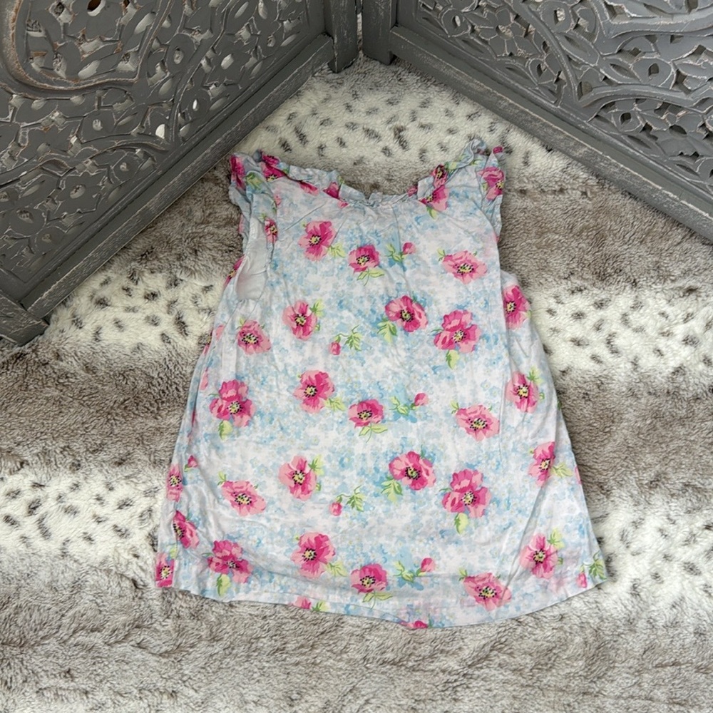 Janie and Jack top girls size 6 pastel floral garden party girlhoodcore summer